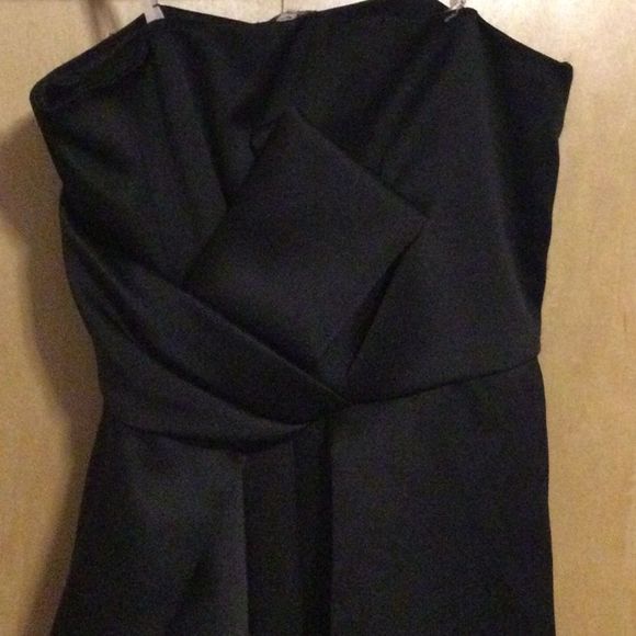 Halston Heritage strapless black dress - Picture 3 of 12